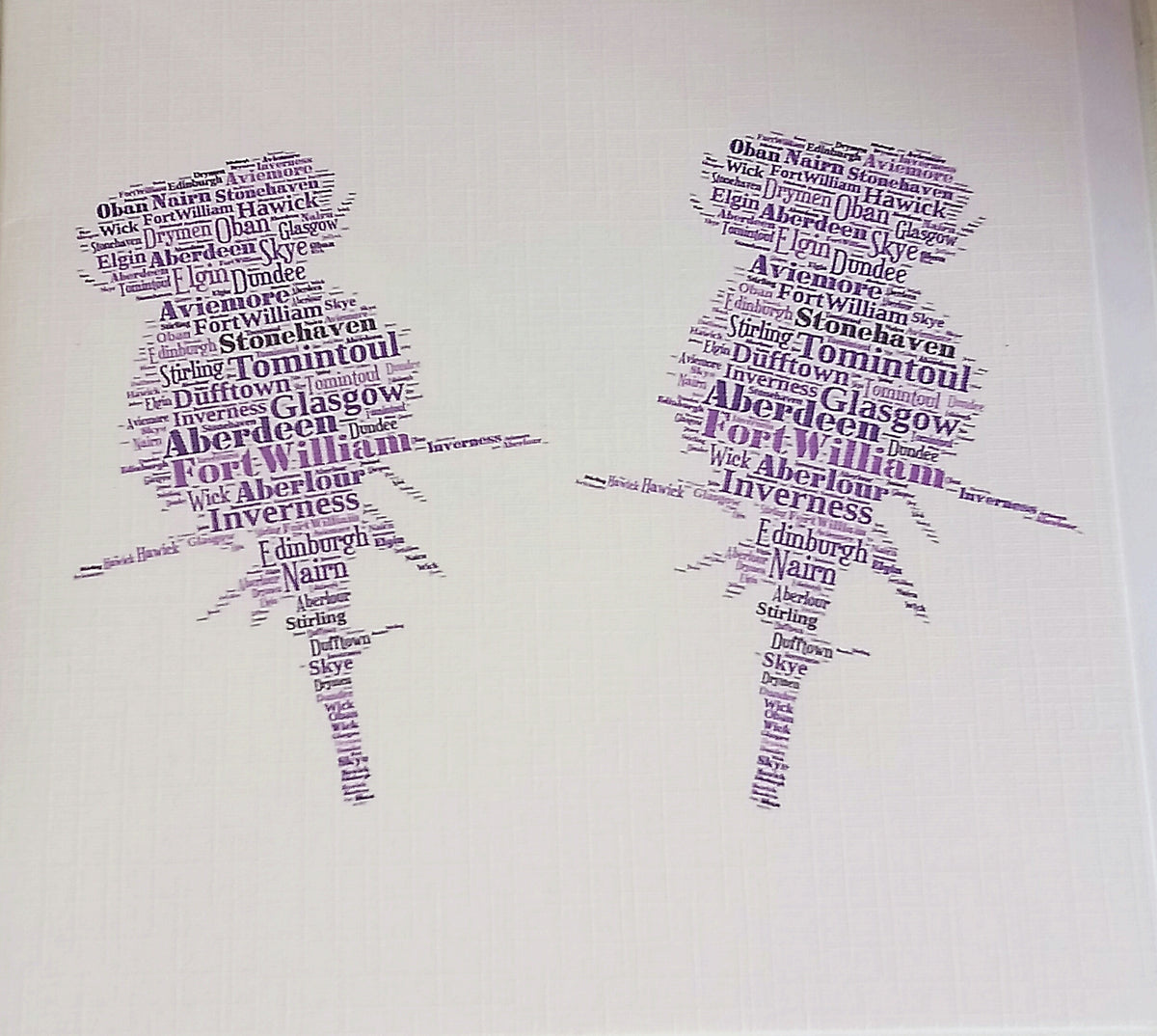 Scottish Cards by Word Art
