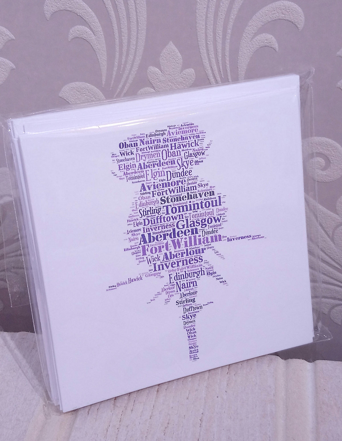 WordArt Notelets Pack of 6