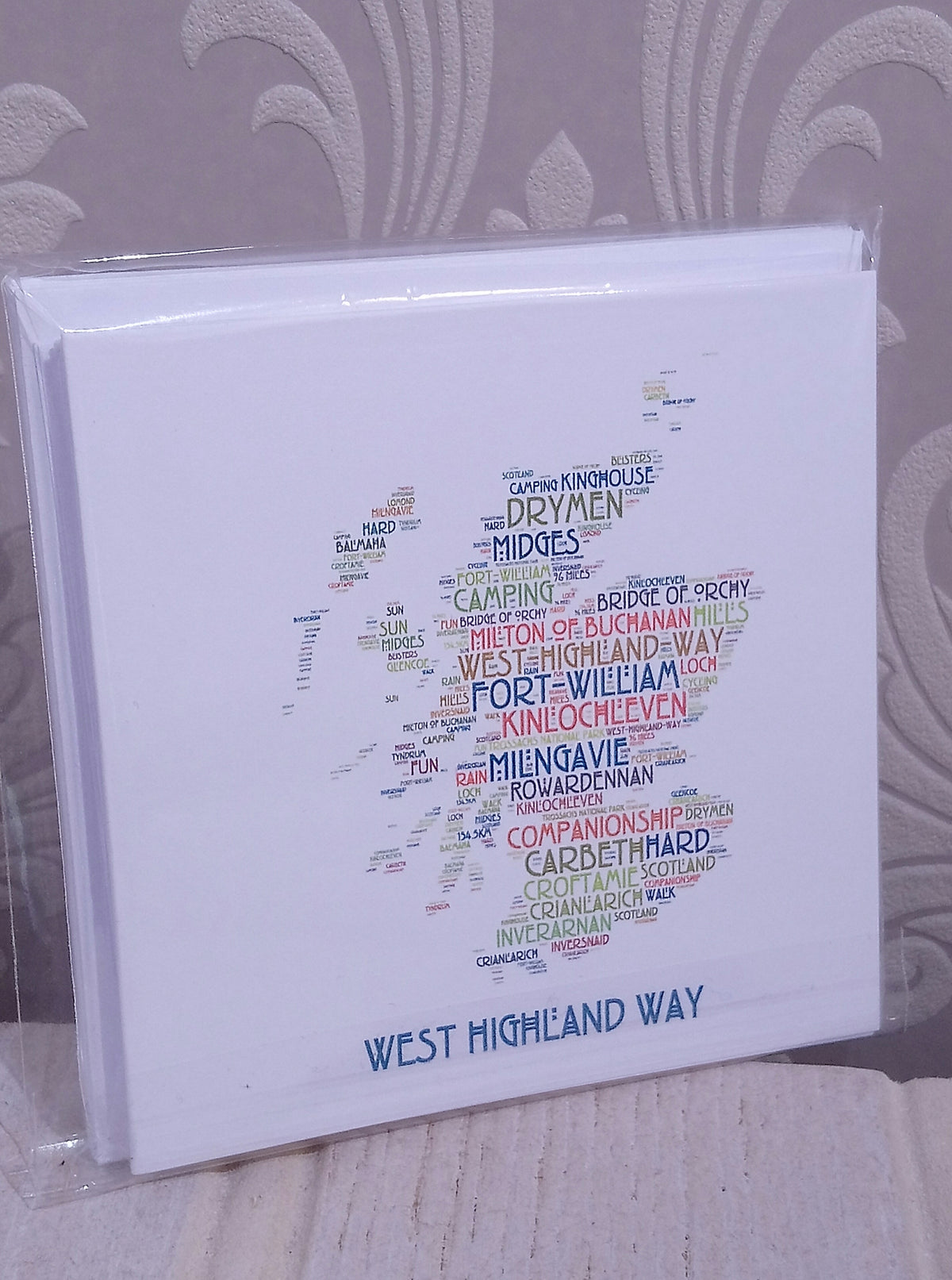 WordArt Notelets Pack of 6