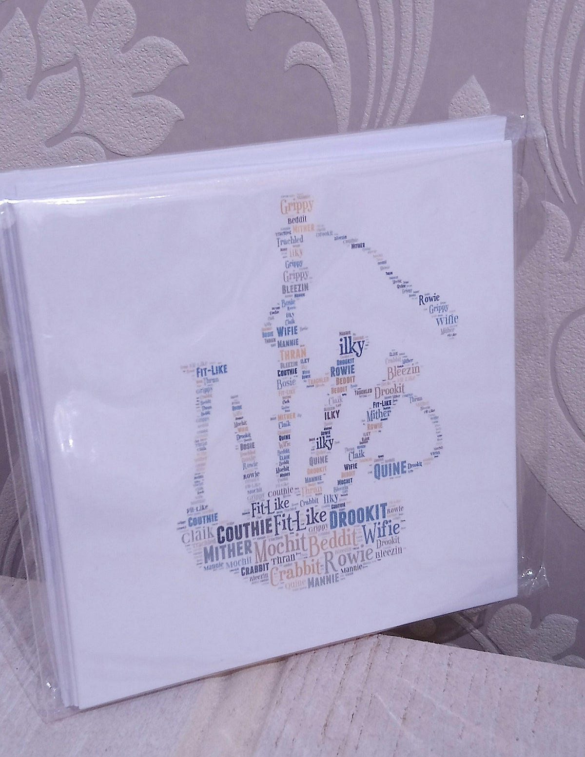 WordArt Notelets Pack of 6