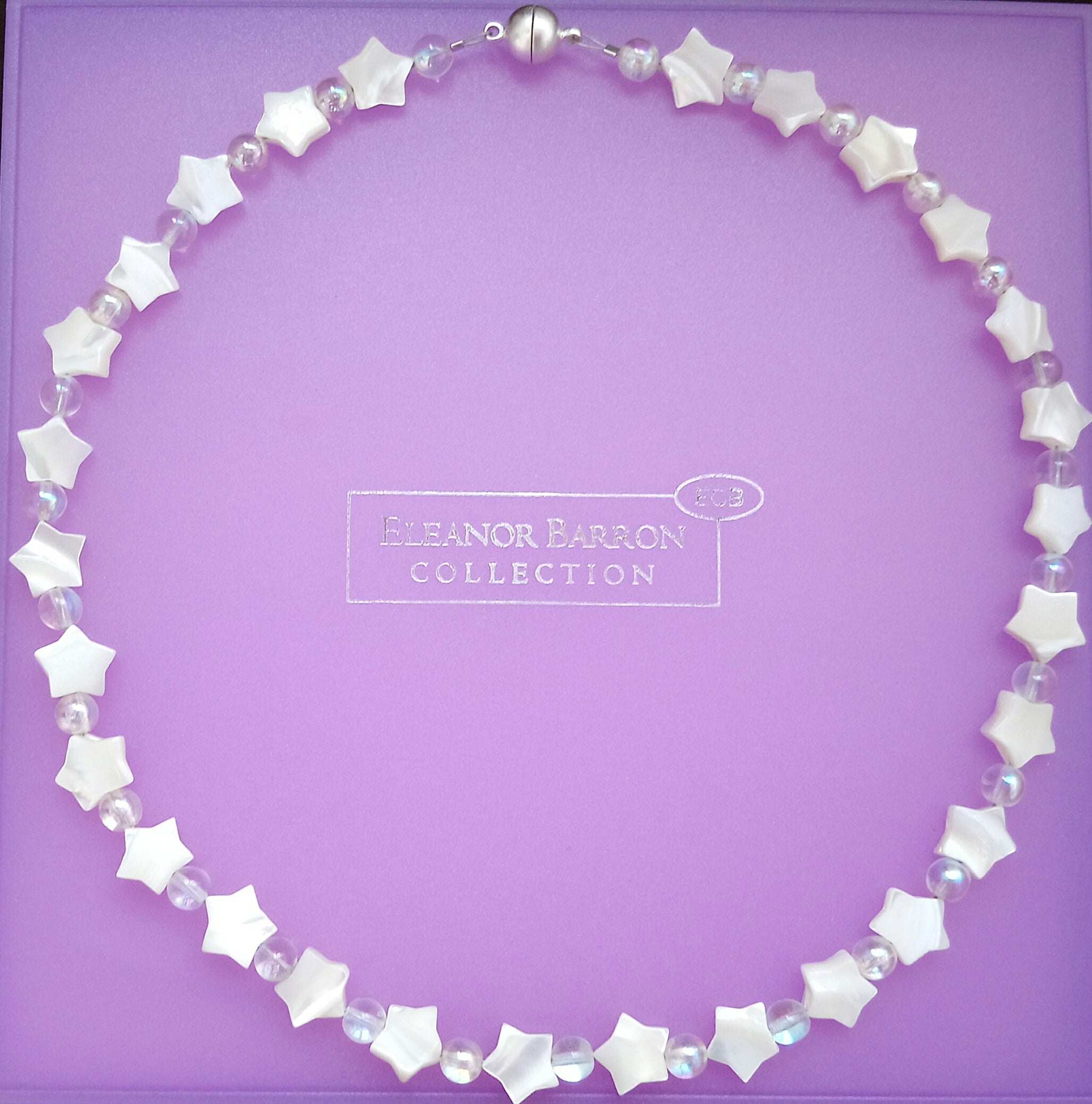 Mother of Pearl Star Necklace, Made by Eleanor Barron