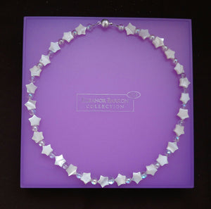 Mother of Pearl Star Necklace, Made by Eleanor Barron