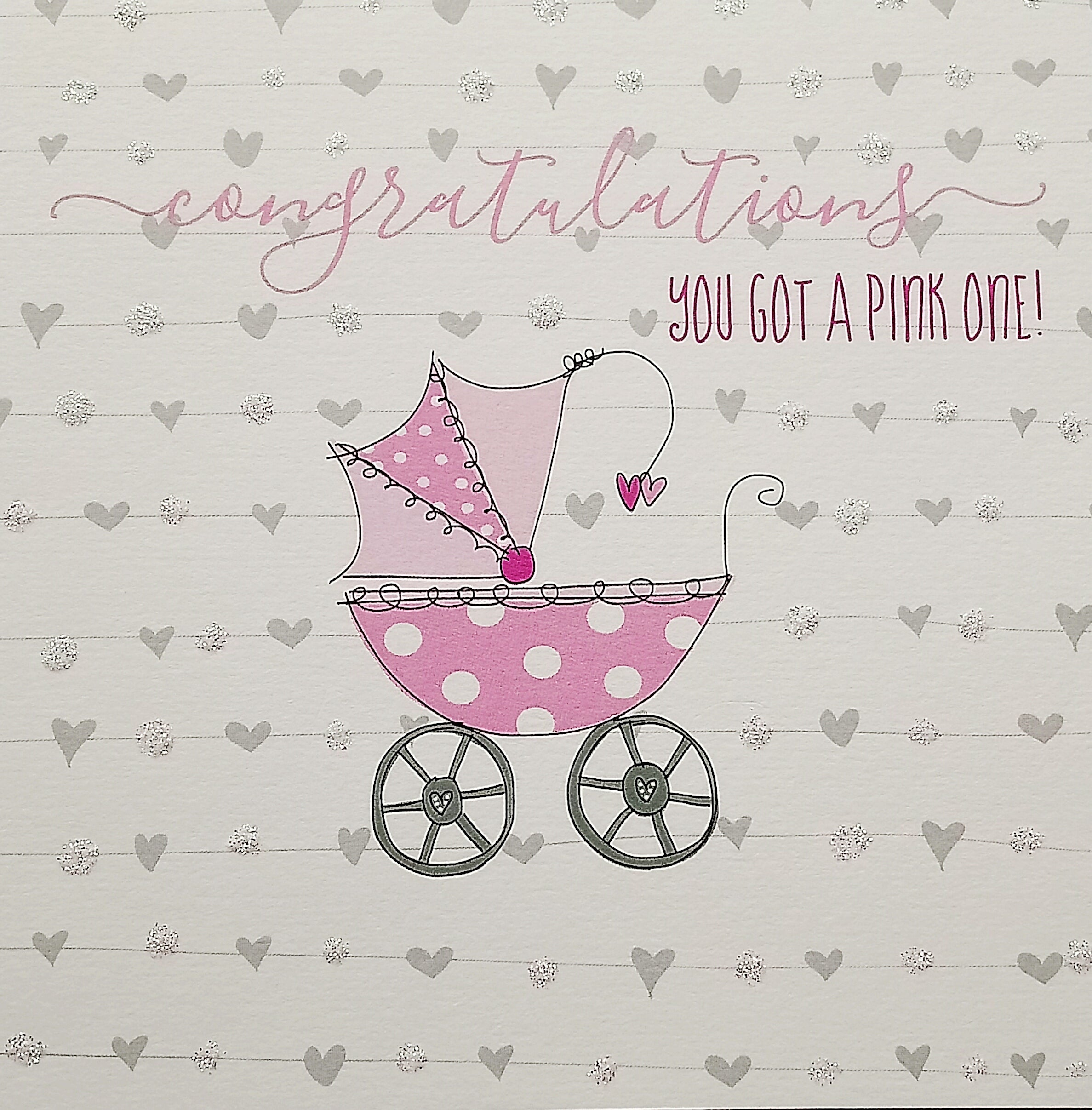 Dandelion SQ Baby Girl Card