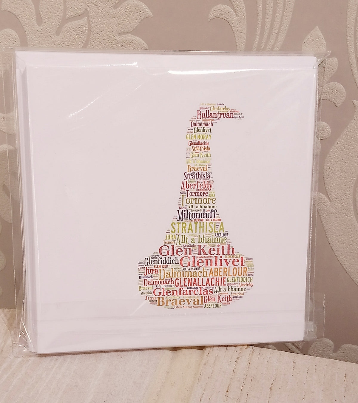 WordArt Notelets Pack of 6