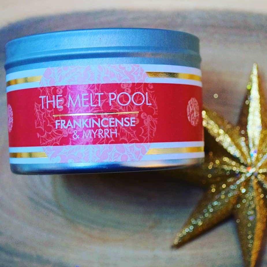 Frankincense & Myrrh Large Candle Tin Made in Scotland by The Melt Pool