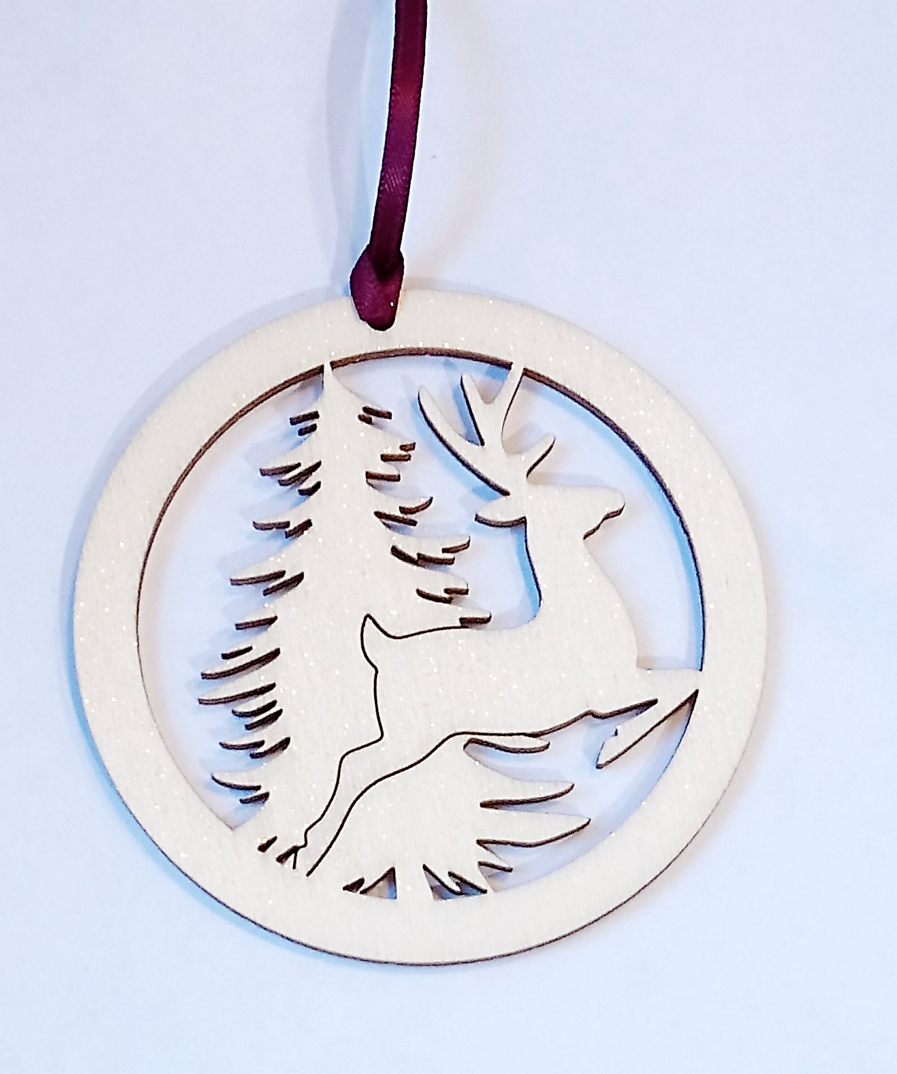 Wooden Christmas Decorations Made in the Scottish Borders by Knightingale Crafts