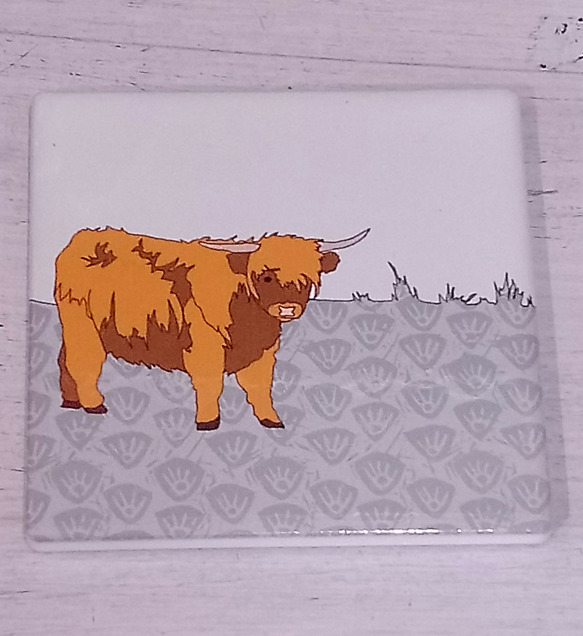 Scottish Animal Ceramic Coaster Collection by Dibujo Designs