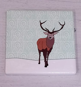 Scottish Animal Ceramic Coaster Collection by Dibujo Designs