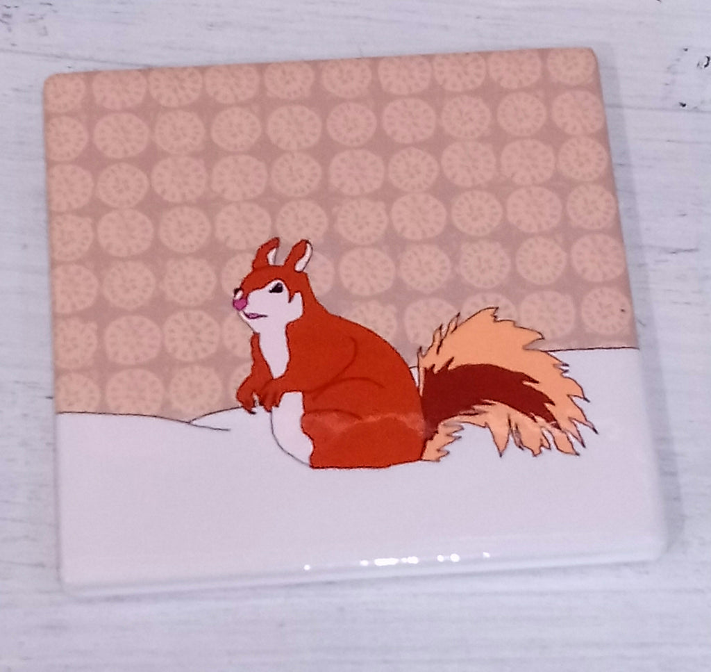 Scottish Animal Ceramic Coaster Collection by Dibujo Designs