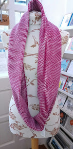 Load image into Gallery viewer, &#39;Morse&#39; Long Cowl 100% Lambswool  Made in Scotland by Olive Pearson Designs
