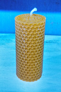 Traditional Church Beeswax Candle Made in Scotland by Beesy`s Beeswax Candles