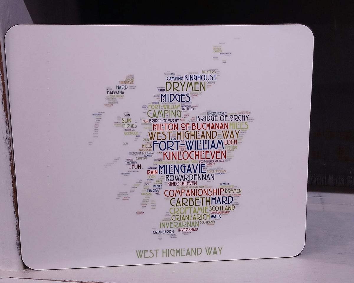 WordArt Scottish Placemats