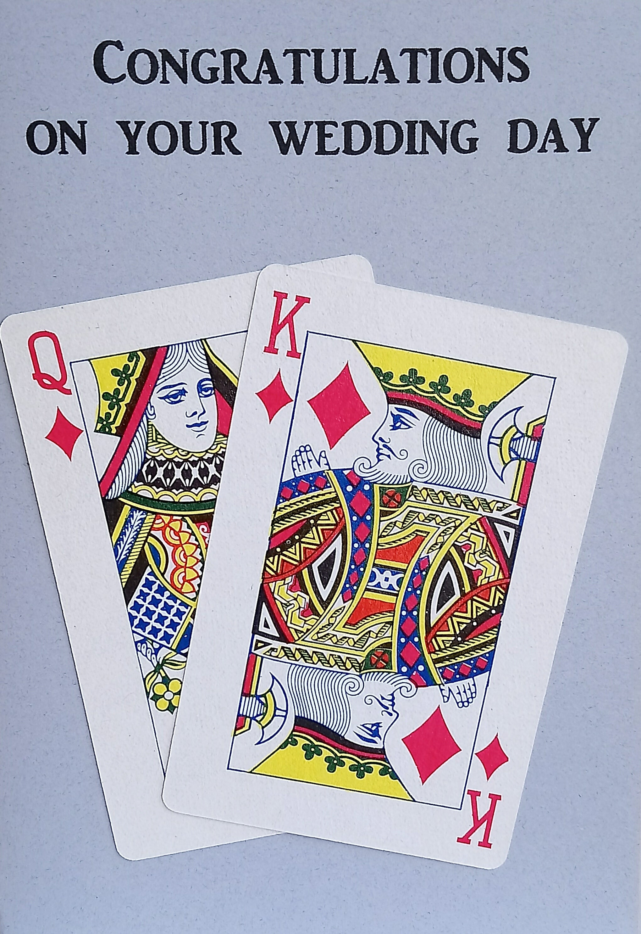 'Shuffle the Deck' Handmade Wedding Cards