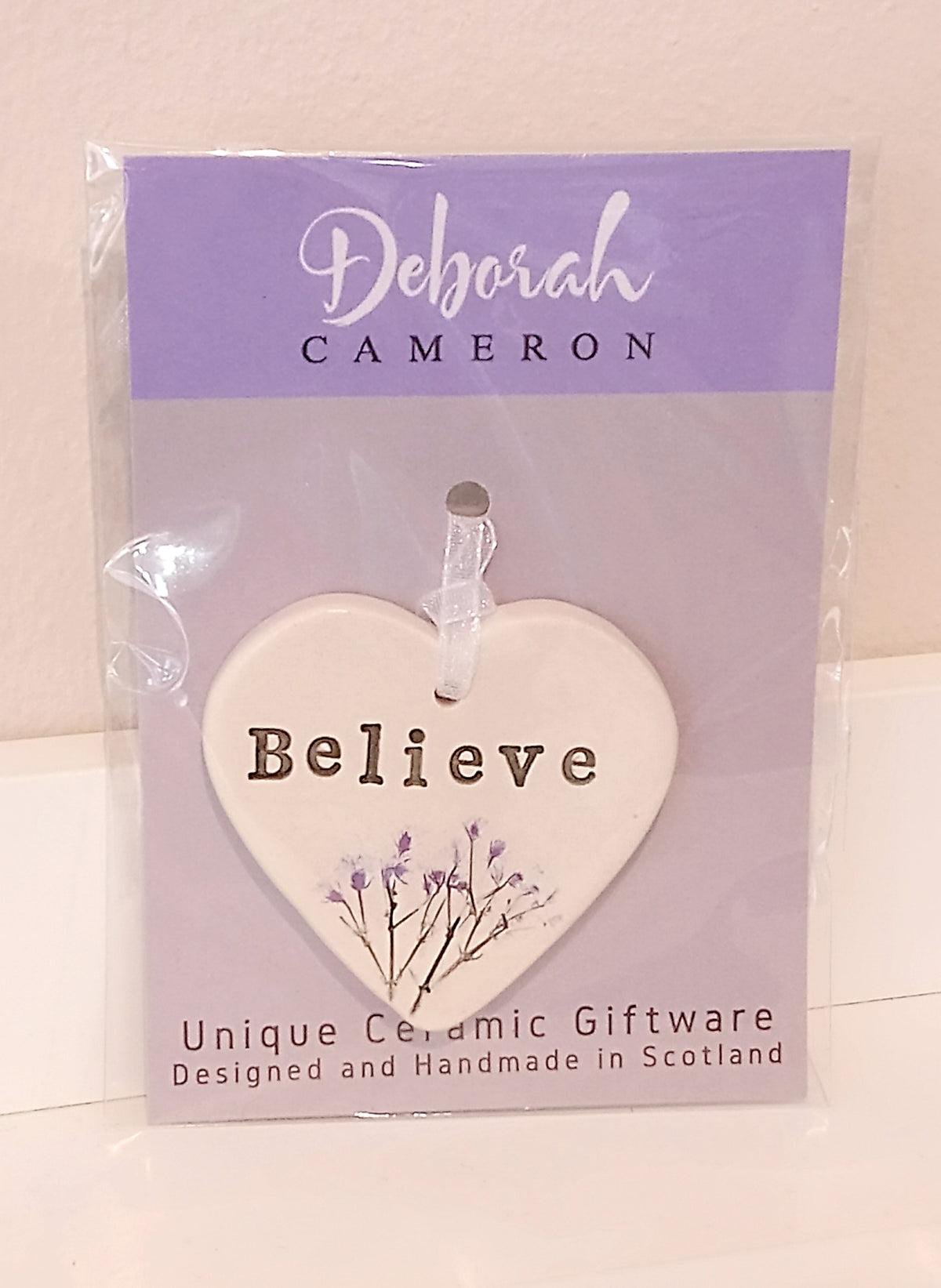 Botanical Keepsake Hearts Handmade Ceramics by Deborah Cameron - Made in Scotland
