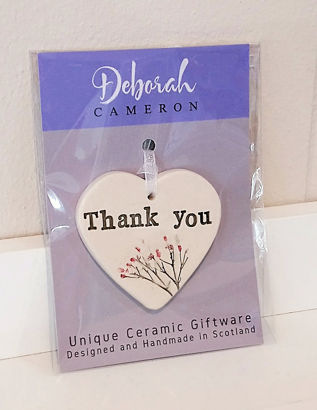 Botanical Keepsake Hearts Handmade Ceramics by Deborah Cameron - Made in Scotland