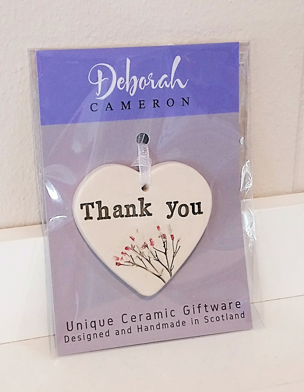 Botanical Keepsake Hearts Handmade Ceramics by Deborah Cameron - Made in Scotland
