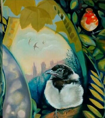 Large SQ Birds in Nest Cards by Louise Scott