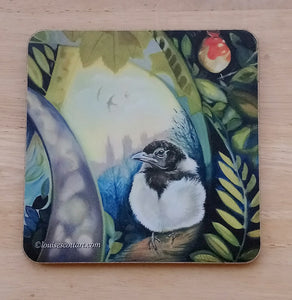Birds in Nests Coaster Collection by Artist Louise Scott