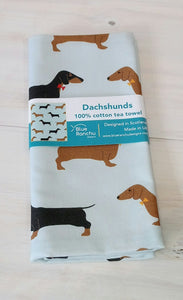 Dachshunds Tea Towel By Blue Ranchu Designs