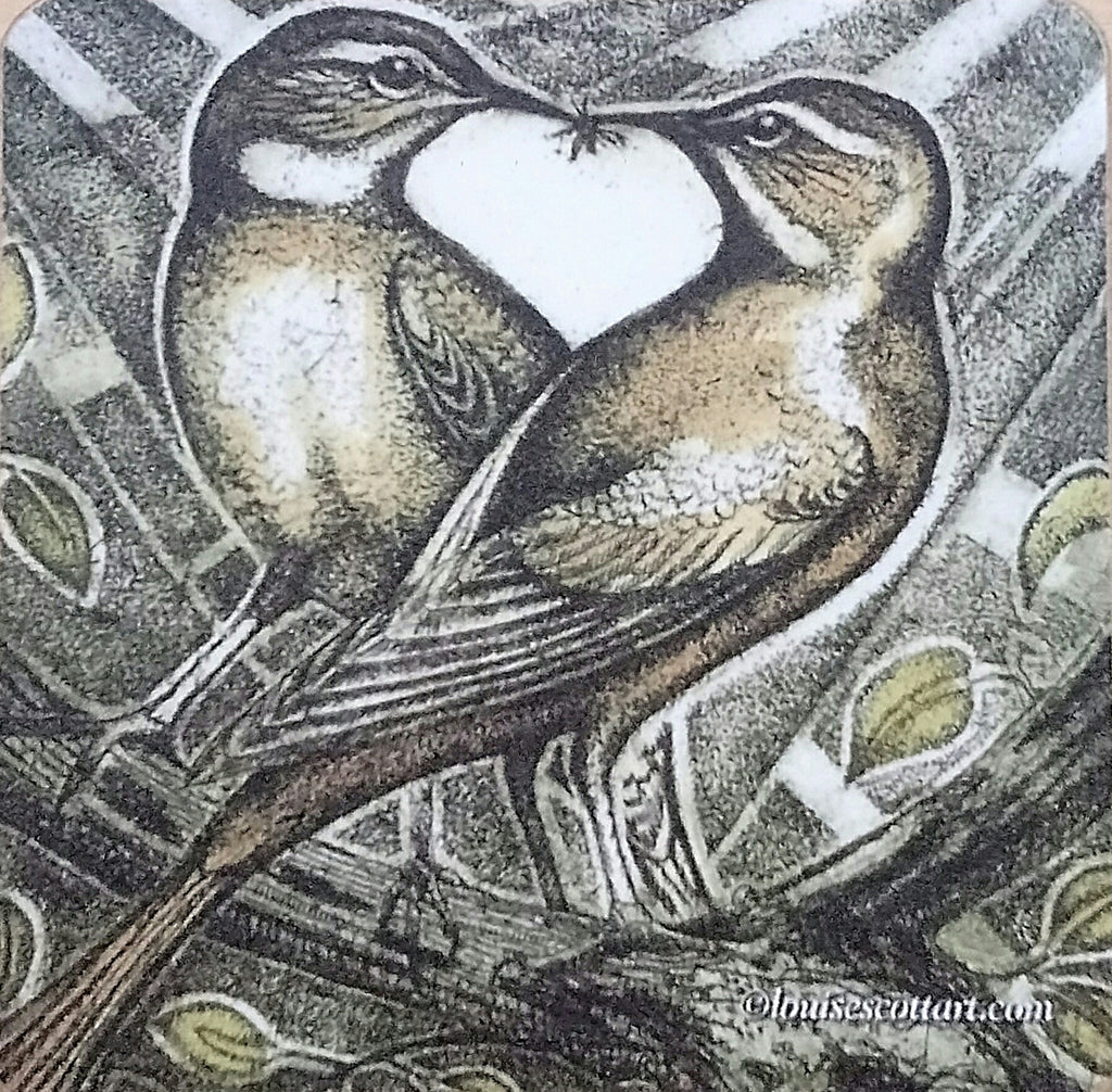 Large SQ Bird Cards by Louise Scott