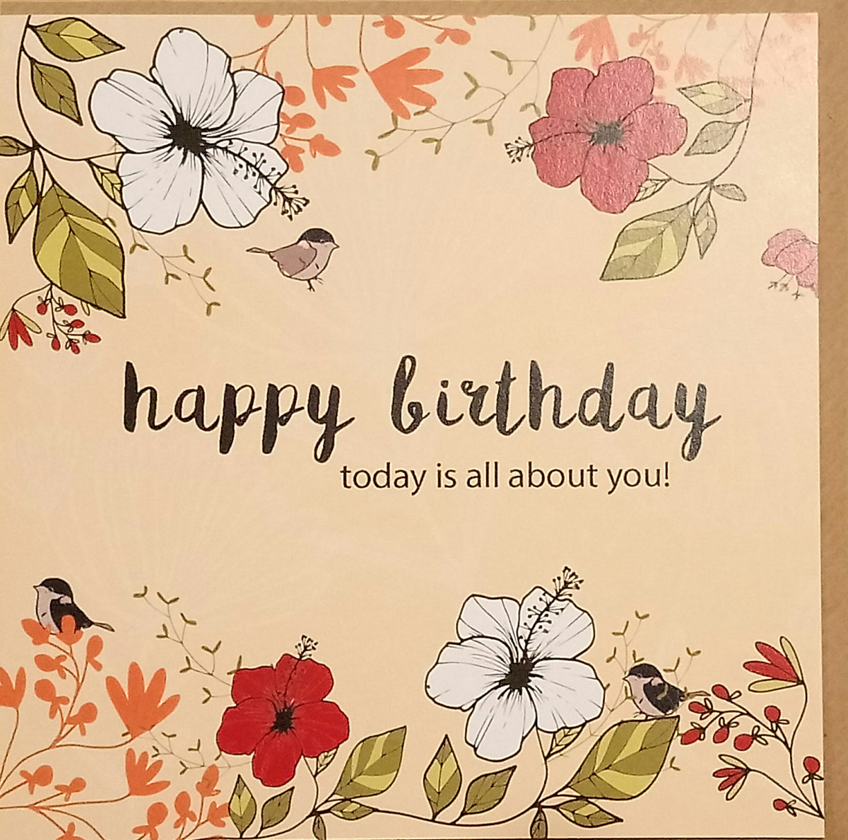 Happy Birthday 'Today it's all about you' Cards designed by Ilana Ewing