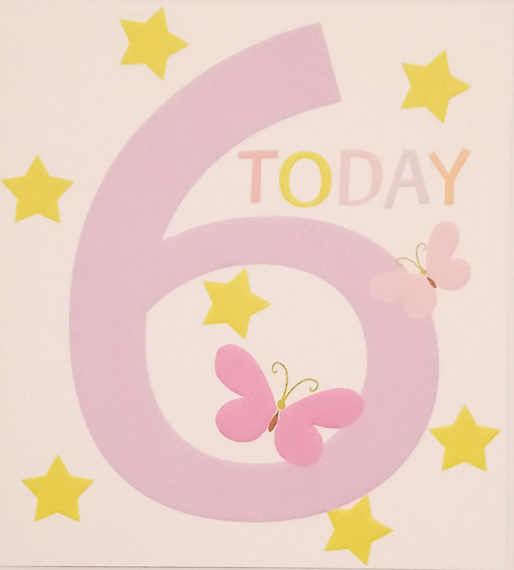 Kids Age Birthday cards 1 - 6years by Liz & Pip