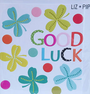 Good Luck / Clover Card by Liz & Pip