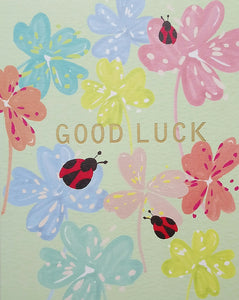 Good Luck Ladybird Card J17 by Liz & Pip