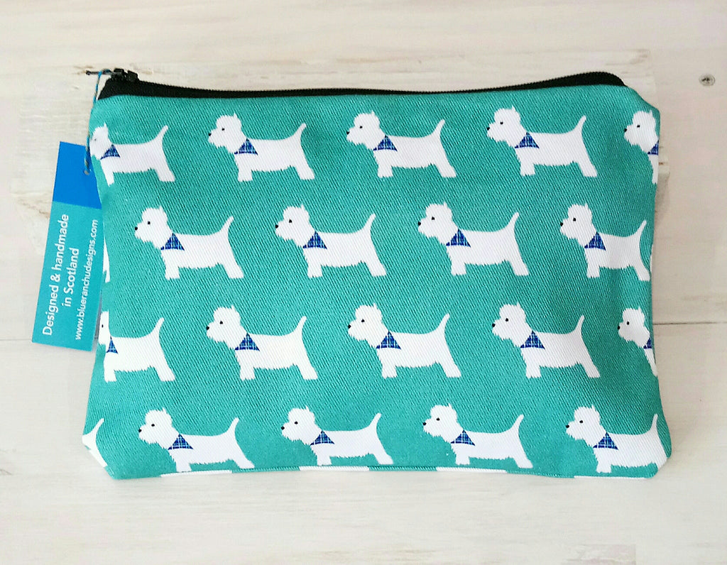 West Highland Terrier (Westie) Accessories Bag Handmade by Blue Ranchu Designs