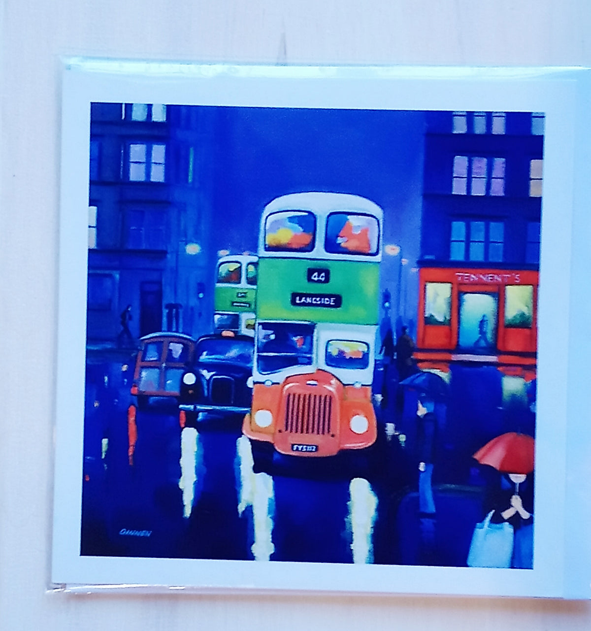 Glasgow West End Cards by artist Jim Dinnen (Blank inside)