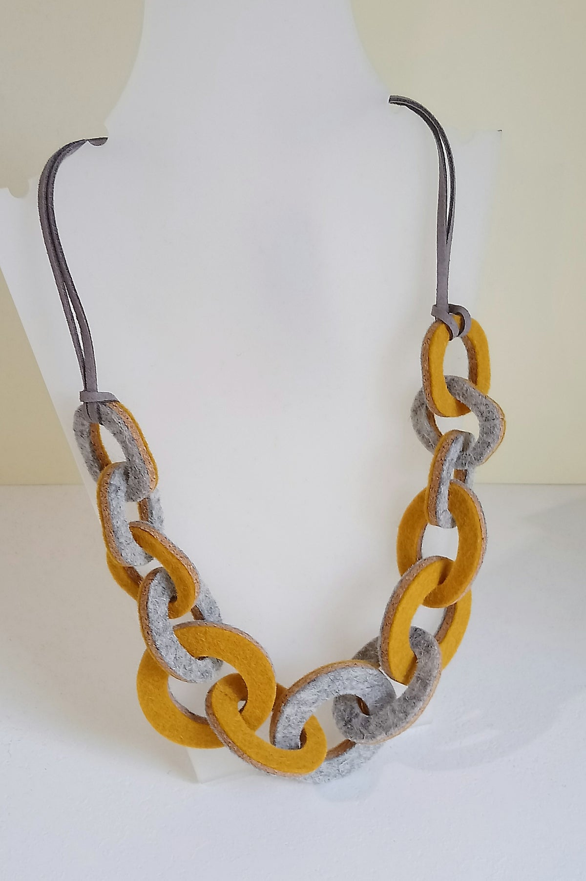 Strata Link Felt Necklaces by Syrah Jay