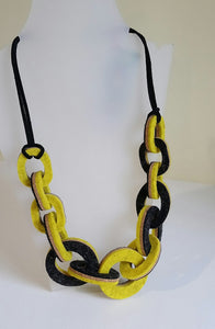 Strata Link Felt Necklaces by Syrah Jay