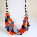 Load image into Gallery viewer, Long Felt Circle Necklaces Made in Scotland by Syrah Jay
