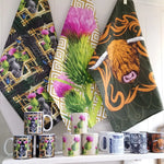 Load image into Gallery viewer, &#39;Jungle Thistle&#39; Mug designed in Glasgow by Brave Scottish Gifts
