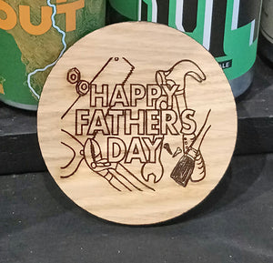FATHER'S DAY Themed Coasters by Rezawood Designs