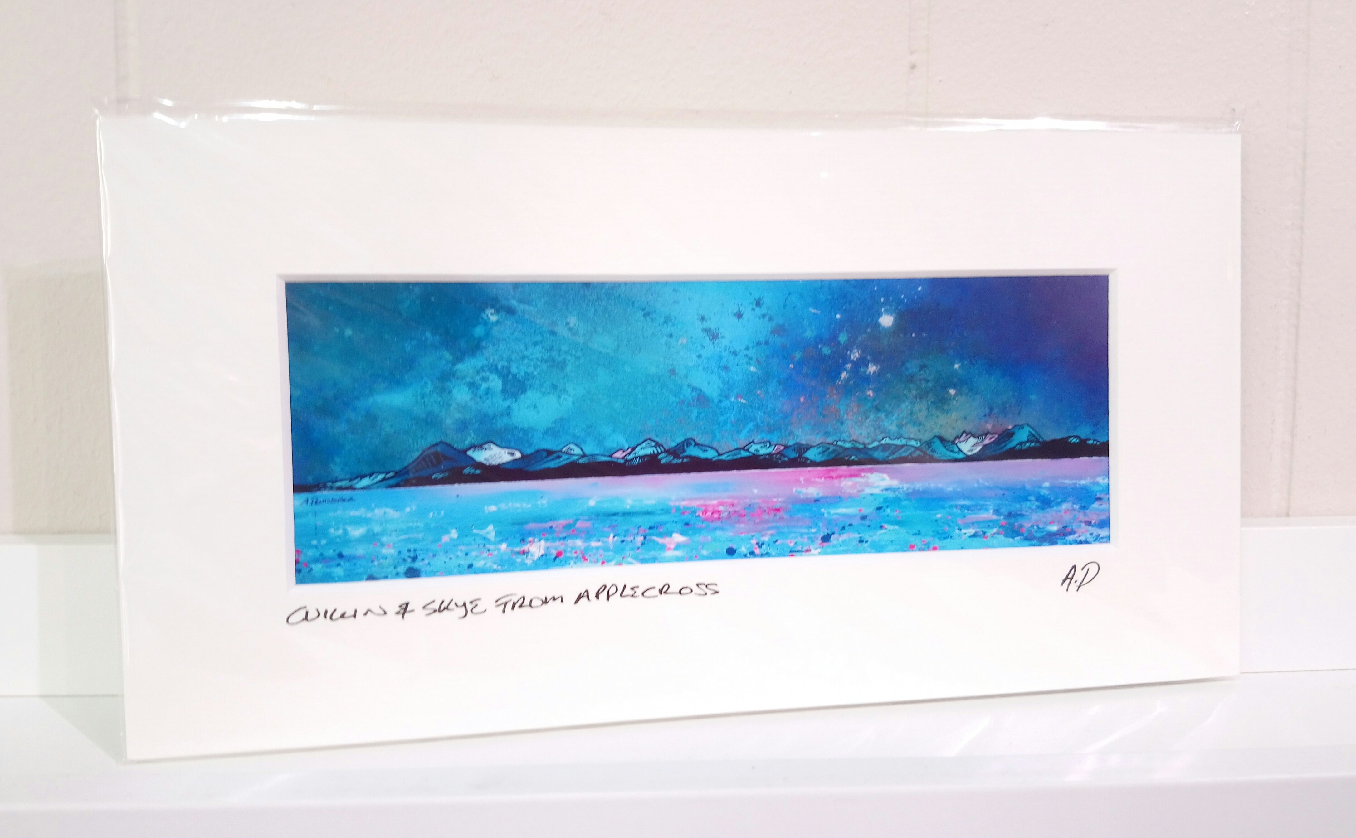 Applecross Skye Small Mounted Prints by Andy Peutherer