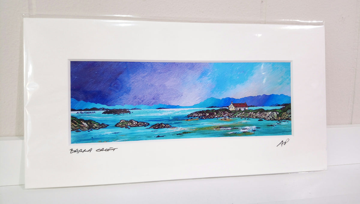 Barra Croft Small Mounted Print by Andy Peutherer