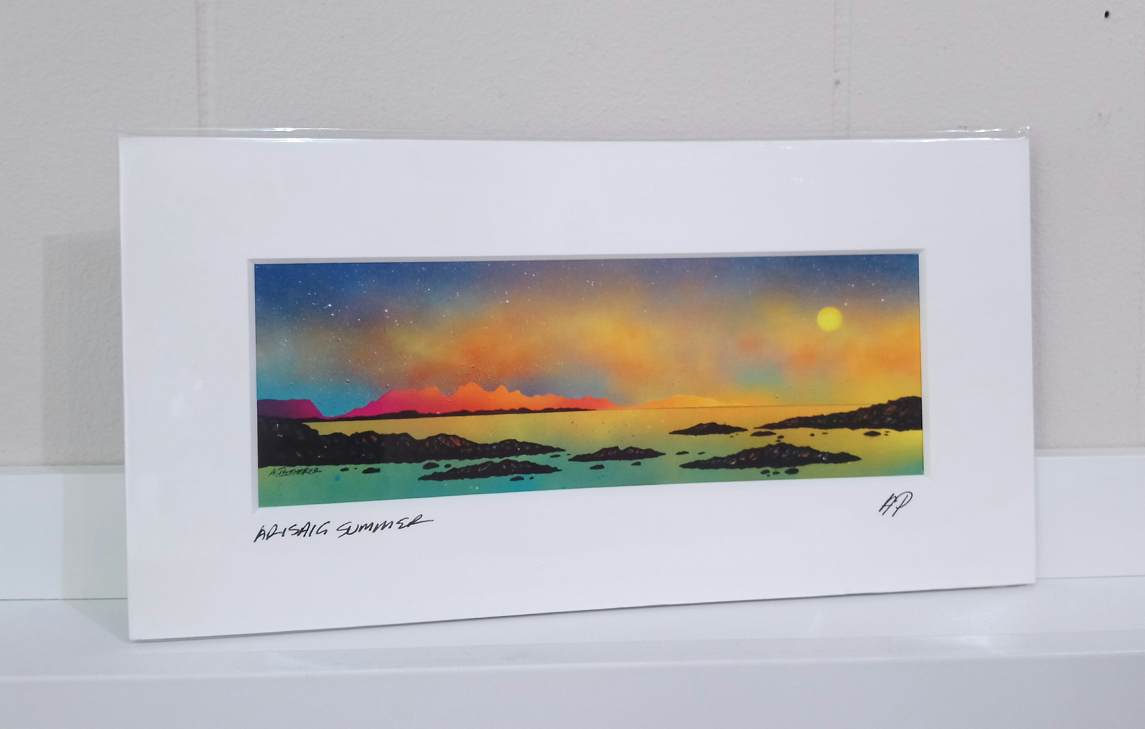 Arisaig Small Mounted Prints by Andy Peutherer