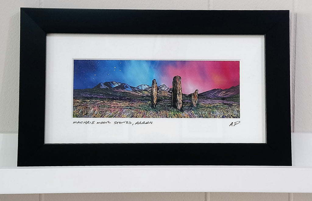 Arran Small Framed Prints by Artist Andy Peutherer