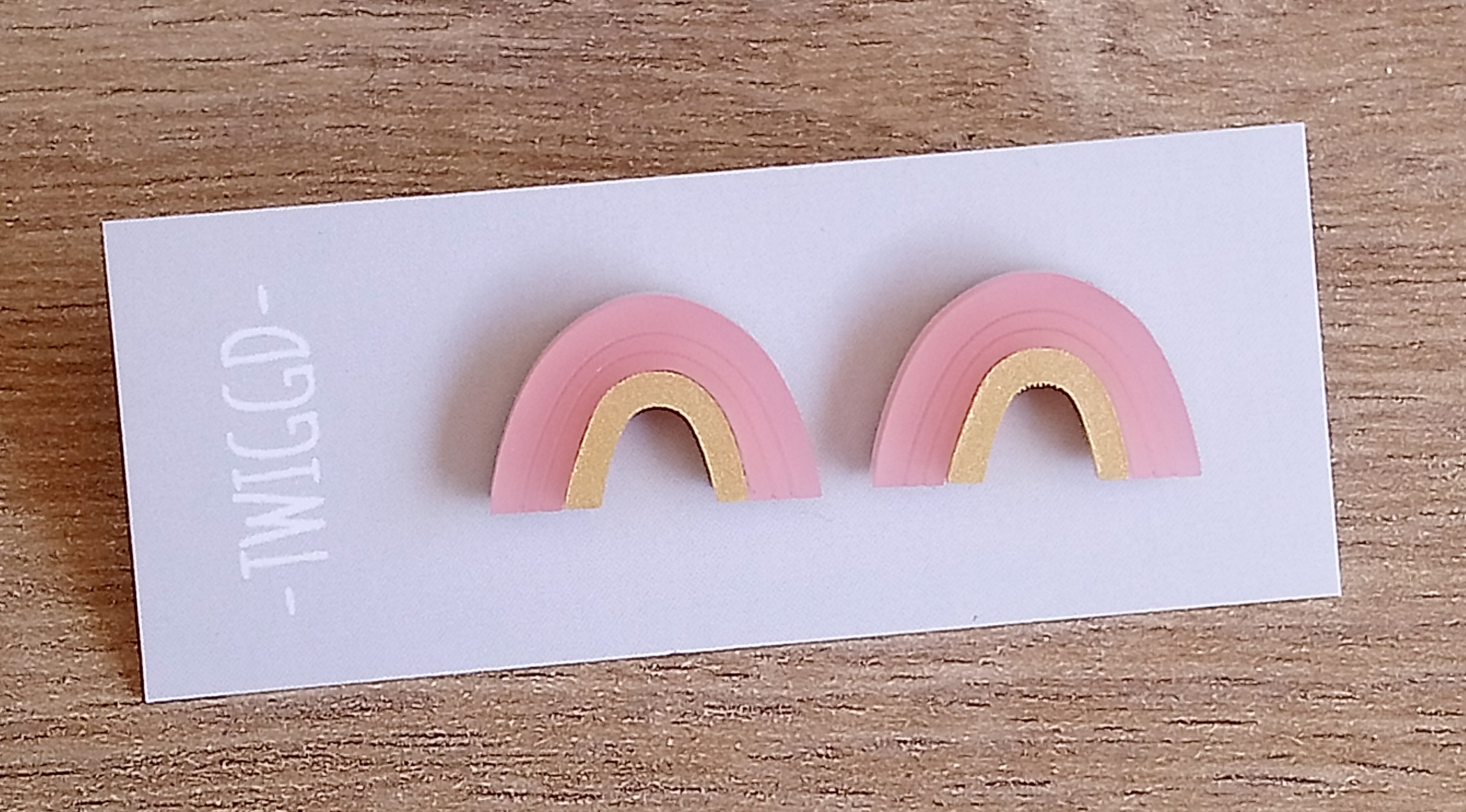 Arch Stud Pastel Earrings Made in Scotland by Twiggd