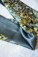 Load image into Gallery viewer, GRANITE - 100% Silk Satin Infinity Scarf by AGATE &amp; AYRE
