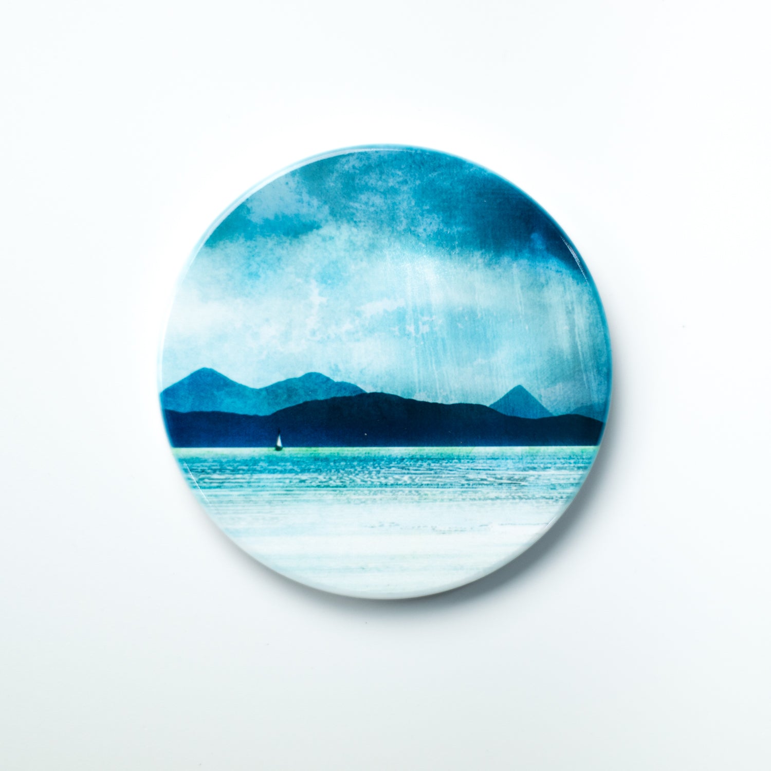 Ceramic Scottish Landscape Coaster - Cath Waters