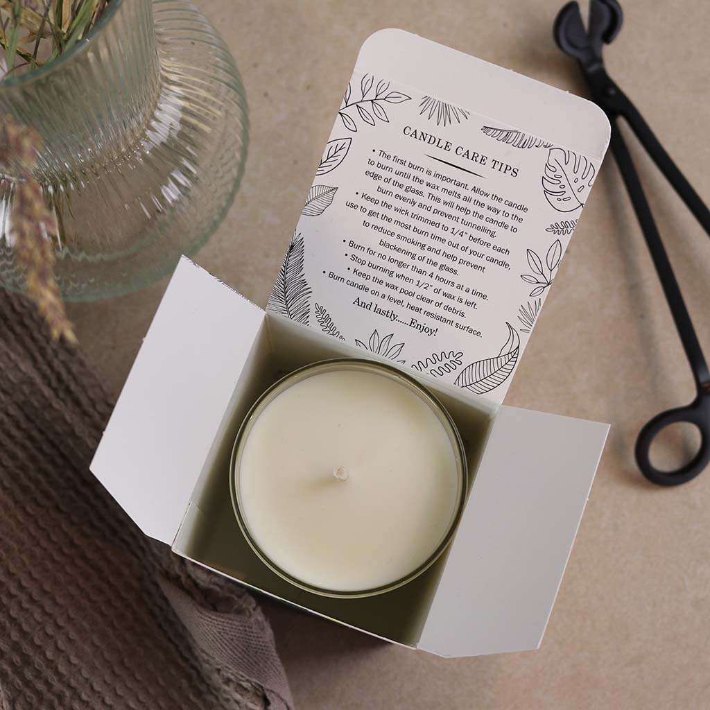 Scented Soywax Vegan Candle - White Jasmine & Sandalwood