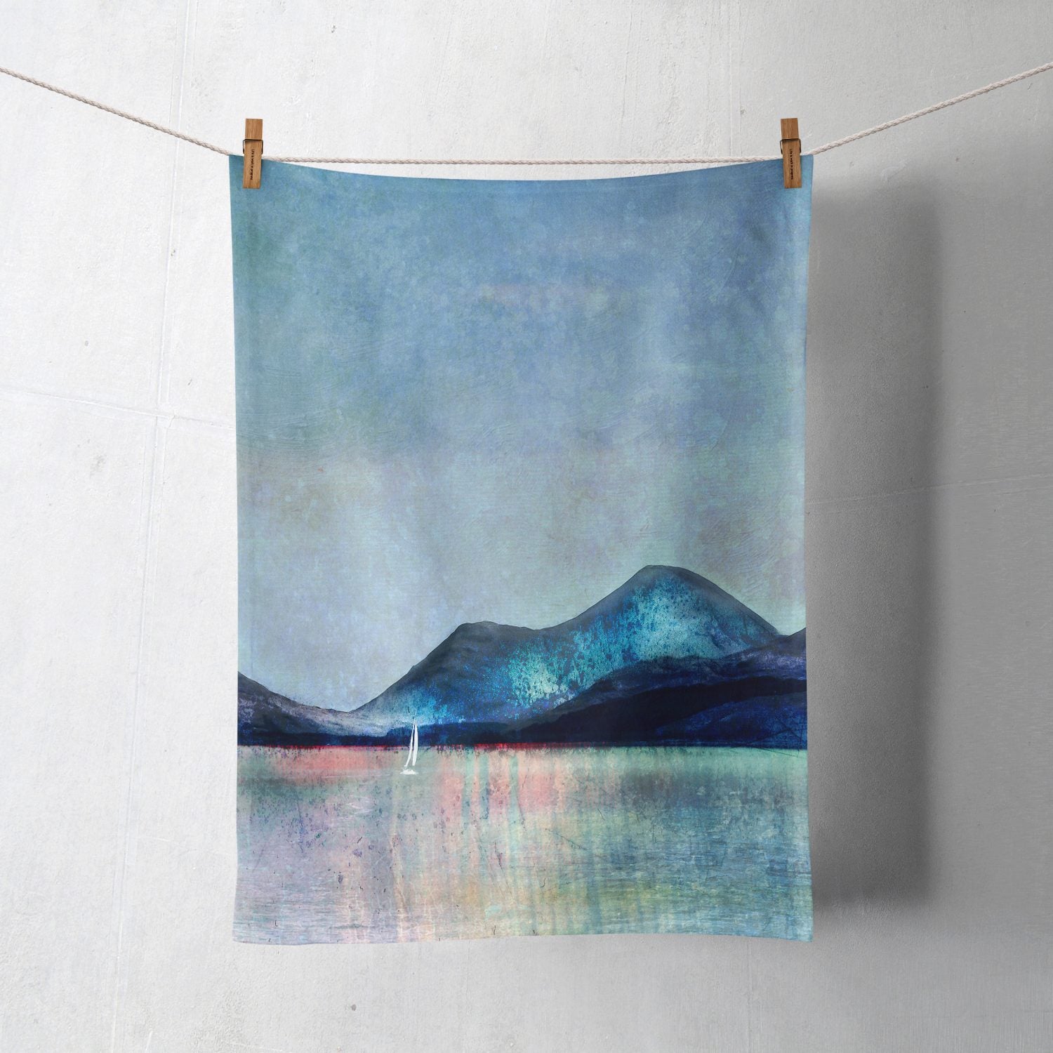Isle of Mull Cotton Tea Towel by Cath Waters