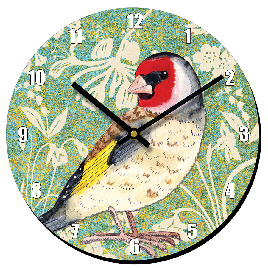 Goldfinch Clock by Perkins & Morley