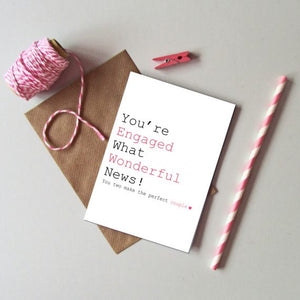 Engagement Always Sparkle - Just Words Card