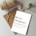 Sympathy Always Sparkle - Just Words Card