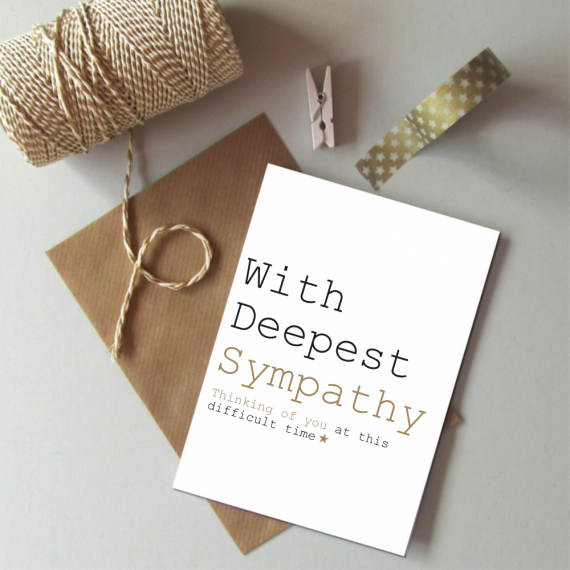 Sympathy Always Sparkle - Just Words Card