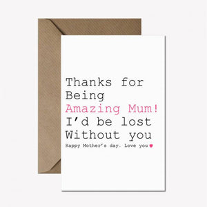 Mother's Day Always Sparkle - Just Words Card