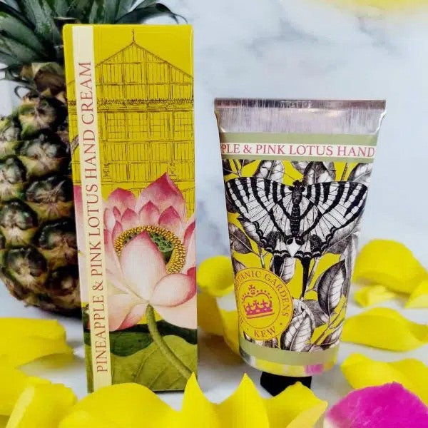Kew Gardens Hand Cream - Pineapple & Pink Lotus